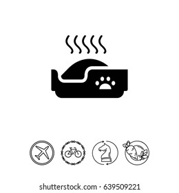 Cat litter box icon