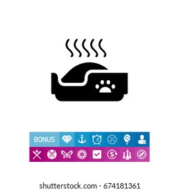 Cat litter box icon