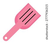 Cat Litter Scoop Flat Icon Tool
