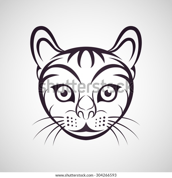 Cat Logo Stock Vector (Royalty Free) 304266593