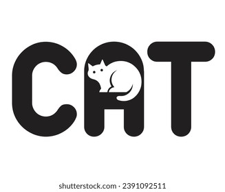 cat logo  , cat abstrreact logo 