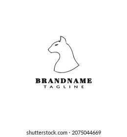 cat logo cartoon design icon template modern isolated vector illustration