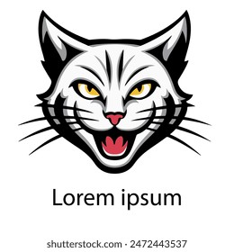 Cat logo design for business.
