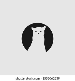 cat logo design gray all
