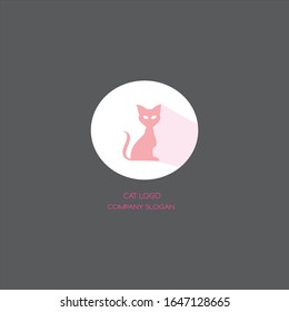 cat logo design illustration vector