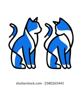 Cat logo design minimalist and elegant