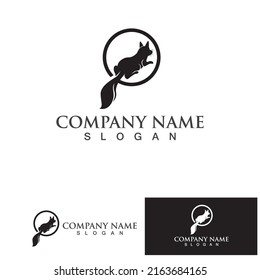 Cat logo design pet logotype vector image