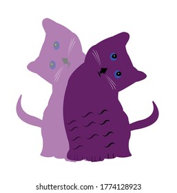 Cat logo design stock vector