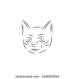 cat logo design template