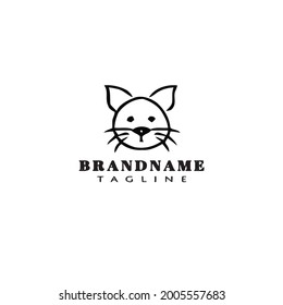 icono de plantilla de diseño de logotipo de gato vector moderno