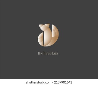 cat logo design template, logo with a minimalist and unique style