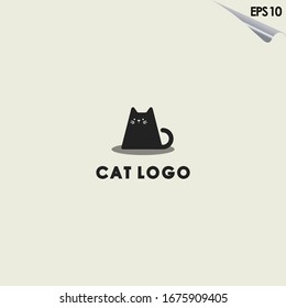 Cat Logo Design. Cat Logo Template. Modern Design. Flat Logo. Vector Illustration