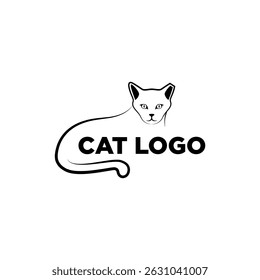 Modelo de design do logotipo Cat. Estilo moderno, vetores eps 10