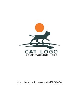 Cat Logo Design Vector