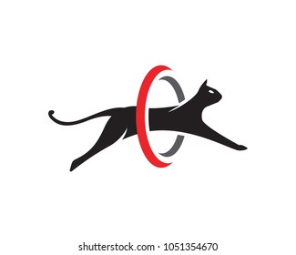 Cat Logo design vector illustration design template