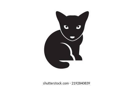 cat logo design vector illustration.