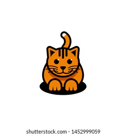 Cat Logo Design Vector Stock