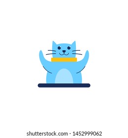 Cat Logo Design Vector Stock