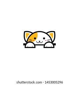 Cat Logo Design Vector Stock
