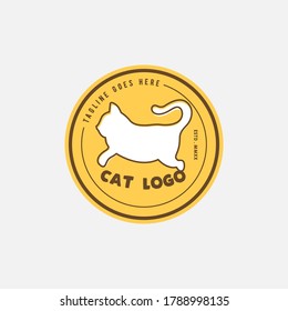 Cat Logo design vector template. animal logo vector