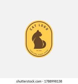 Cat Logo design vector template. animal logo vector