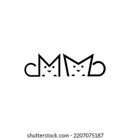 cat logo design vector template