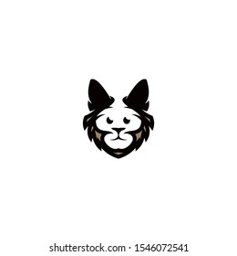 cat logo designs vector template element