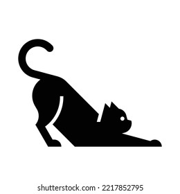 Katzen-Logo. Symboldesign. Vorlagenelemente