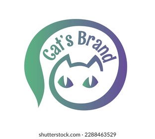 Cat logo icon design template elements. Usable for Branding and Business Logos.
