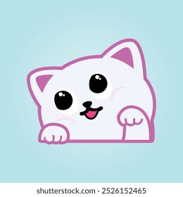 Cat logo, cat icon, cat illustration, cat art, pussycat