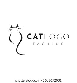 
Cat Logo. Cat Icon. Sillhouette Cat.