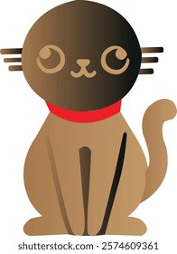 cat logo icon vector .