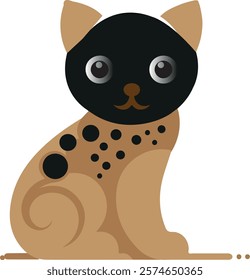 Cat logo icon vector .
