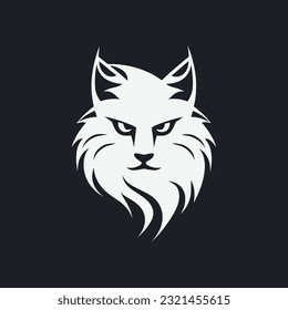 Cat Logo Illustration Vector Design Template. 