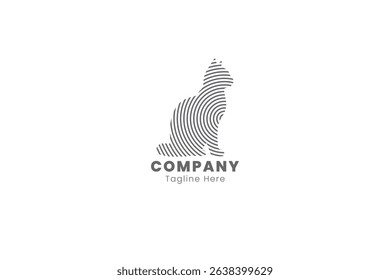Cat logo inspiration, pet, line style vector design, creative logo, animal