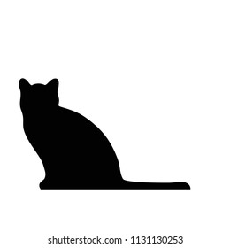 Cat logo isolated on white background. Cat logo for web site, label and wallpaper template. Useful for poster, placard, ad, cover and print materials. Creative art concept,vector illustration,eps 10