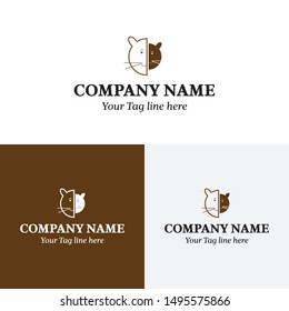 Cat logo for a new company. 