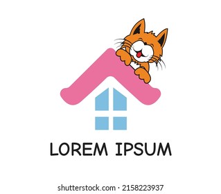 cat logo for pet shop business