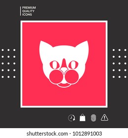 Cat - logo, protect sign icon