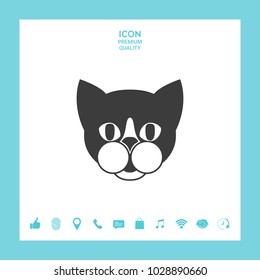 Cat - logo, protect sign icon