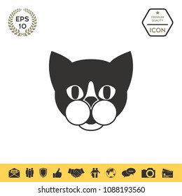 猫 シルエット 顔 のイラスト素材 画像 ベクター画像 Shutterstock