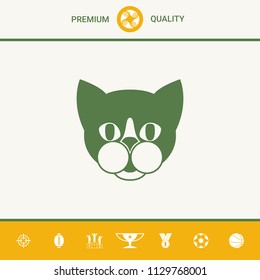 Cat - logo, protect sign icon