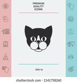 Cat - logo, protect sign icon