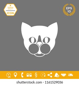 Cat - logo, protect sign icon
