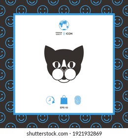 Cat - logo, protect sign icon. Element for your design