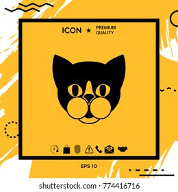 Cat - logo, protect sign icon