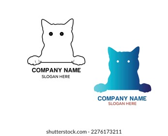 Cat logo stock vector Illustration of creative Design vector art cat  and company logo illustrator design free download.