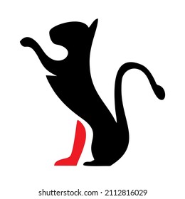 cat logo suitable for background
