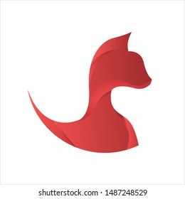 cat Logo Symbol Design Template - Vector