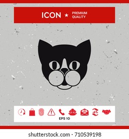 Cat - logo, symbol, protect sign, icon